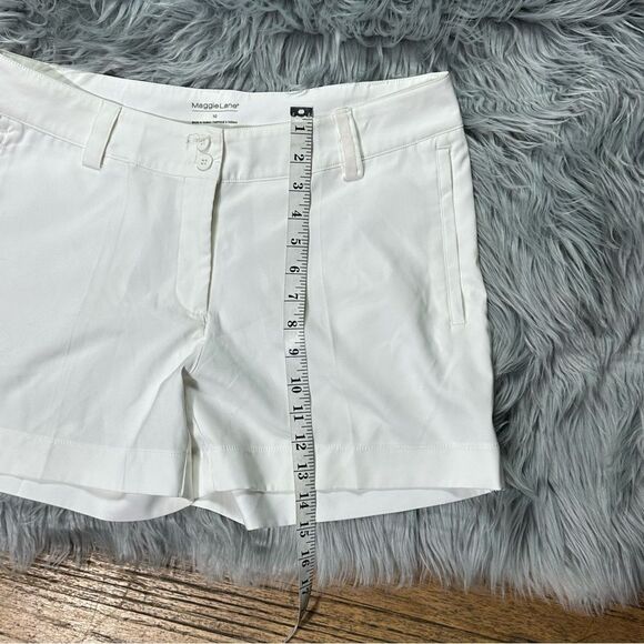 White Cotton Bermuda Shorts Tailored Fit - Picture 5 of 9